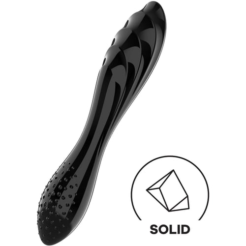 Скляний дилдо Satisfyer Dazzling Crystal 1 (Black)