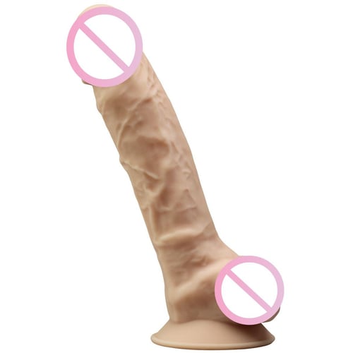 Фаллоимитатор с вибрацией Silexd Premium Silicone Dildo Model 1 Size 8" + LRS