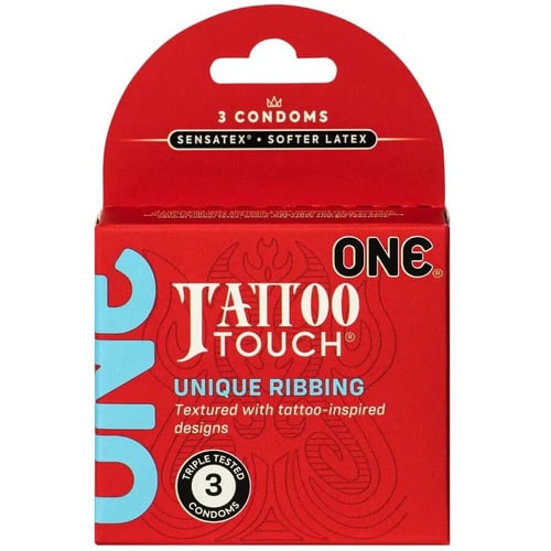 Презервативы ONE Tattoo Touch 3 шт