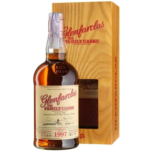 Віскі Glenfarclas The Family Cask S22 #3 1997, wooden box 0.7 л (BWR4810)