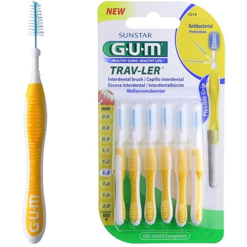 GUM TravLer Зубна щітка для міжзубних проміжків 1.3 mm 6 шт