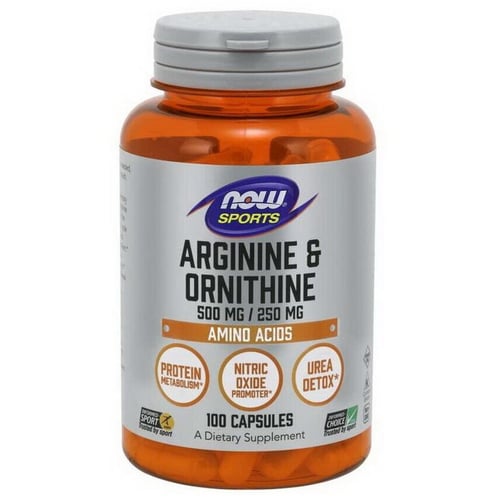 Аминокислота для спорта NOW Foods Arginine And Ornitine 100 capsules