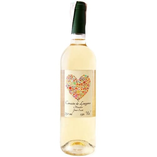 Вино Covinca Сorazon de Longares Macabeo біле напівсолодке 13% (0.75 л) (AS8000016608966)
