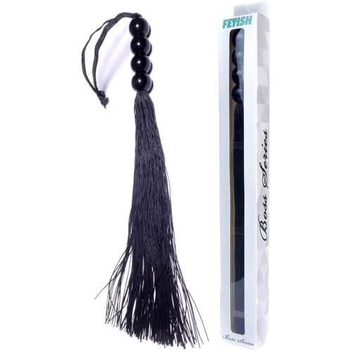 Силиконовый флогер Fetish Boss Series - Silicone Whip Black 14" (BS6100042)