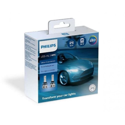 Лампы светодиодные PHILIPS 11362UE2X2 H11 24W 12-24V Ultinon Essential G2 6500K