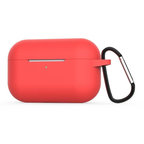 Чехол для наушников TPU Case with Belt Red for Apple AirPods Pro