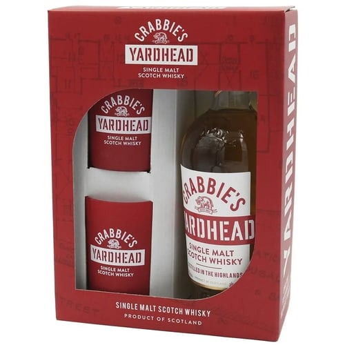 Виски односолодовый Crabbie's Yardhead gift box + 2 glasses 0.7 л (AS8000020066047)