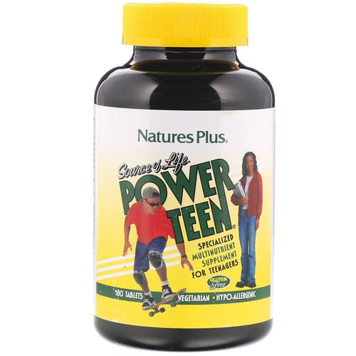 Nature's Plus, Source of Life, Power Teen, 180 Tablets (NTP29992)