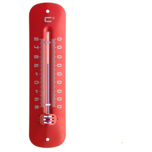 Термометр вуличний/кімнатний TFA метал Червоний 192х50 мм (12205104)