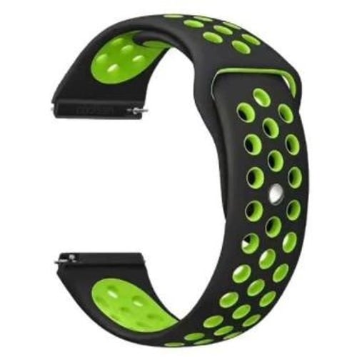 Becover Sport Band Vents Style Black-Green for Amazfit Stratos 1/2 / 2S / 3 / GTR 2 / GTR 47mm / GTR Lite 47mm / Nexo / Pace (705811)