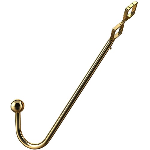 Анальний гак LOCKINK Golden Adjustable Anal Hook Set