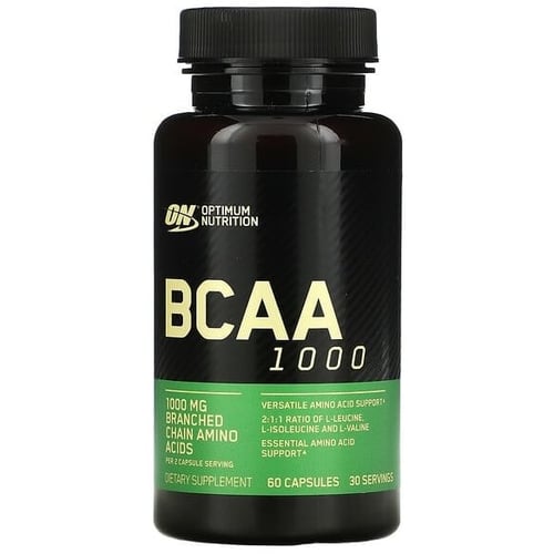 Аминокислота для спорта Optimum Nutrition BCAA 1000 60 Capsules/30 servings/ Unflavored