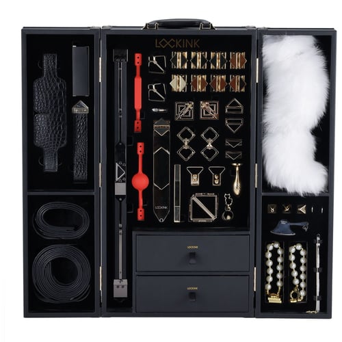 БДСМ-набор LOCKINK All-in-1 BDSM Play Kit - Crocodile Leather