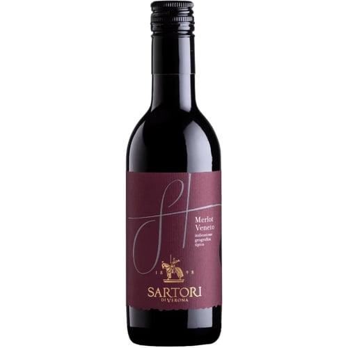 Вино Sartori Merlot Veneto IGT червоне, сухе 11.5% (0.25 л) (MAR8005390000557)