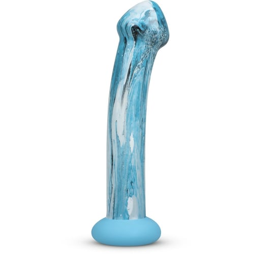 Скляний дилдо Gildo - Ocean Ripple Glass Dildo