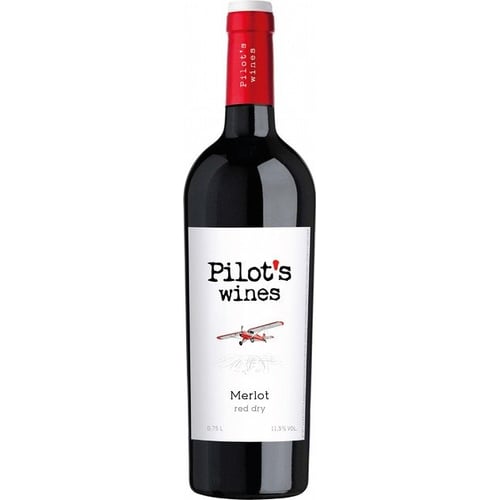 Вино Pilot’s Wines Мерло красное сухое 0.75 л (DIS_4820188112397)