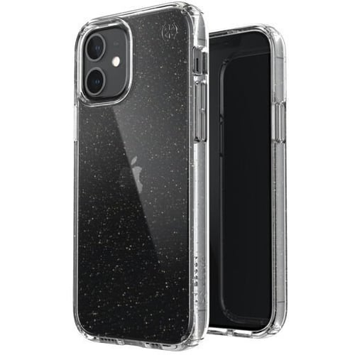 Чохол для iPhone Speck Presidio Perfect-Clear with Glitter Case Clear / Gold (138488-5636) for iPhone 12 / iPhone 12 Pro