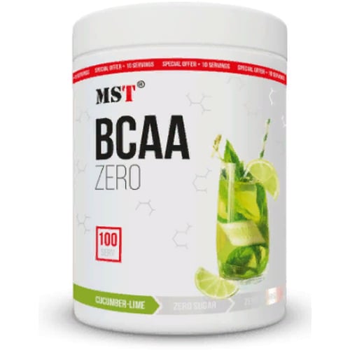 Амінокислота для спорту MST BCAA ZERO 600 g /100 servings/ Cucumber Lime