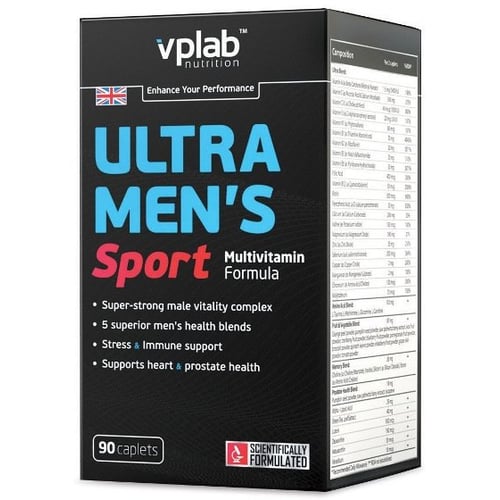 VPLab Ultra Men's Sport Multivitamin Formula Чоловіча мультивітамінна формула 90 каплет