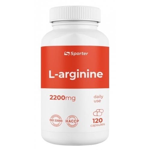 Аминокислота для спорта Sporter L-Arginine 2200 mg 120 capsules