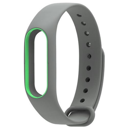 Ремінець для браслета Xiaomi Mi Band 2 Gray / Green