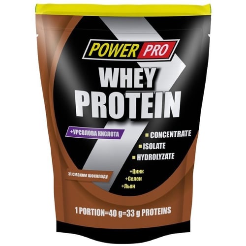 Протеин Power Pro Whey Protein 1000 g /25 servings/ Шоколад