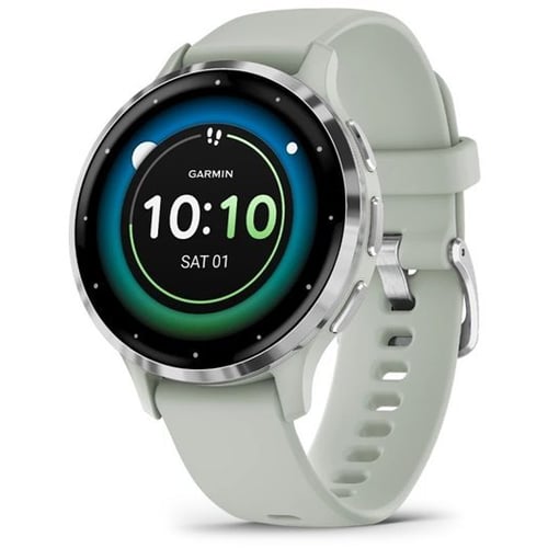 Смарт-часы Garmin Venu 3S Silver Stainless Steel Bezel with Sage Grey Case and Silicone Band (010-02785-01)