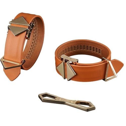 Наручники LOCKINK Wristcuffs/Anklecuffs Brown Set фото 7