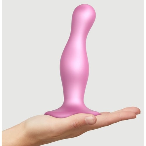 Фаллоимитатор Strap-On-Me Dildo Plug Curvy M Rose Dragee Metallic