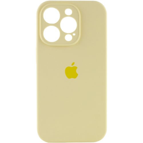 Чохол для iPhone Mobile Case Silicone Case Full Camera Protective Mellow Yellow for iPhone 15 Pro Max