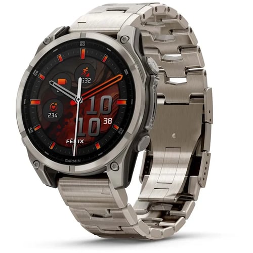 Смарт-часы Garmin Fenix 8 AMOLED 47mm Sapphire Titanium with Vented Titanium Bracelet (010-02904-40)