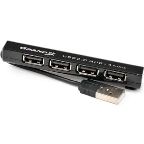 Аксесуар для ноутбуків USB хаб Grand-X Travel 4 порту (GH-402)