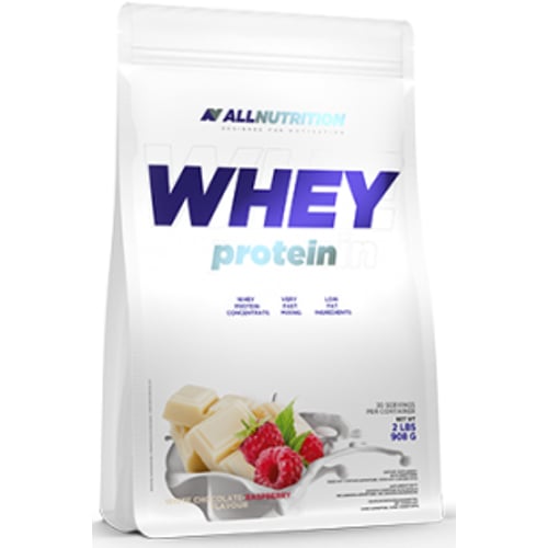 Протеин All Nutrition Whey Protein 908 g /27 servings/ White Chocolate Raspberry