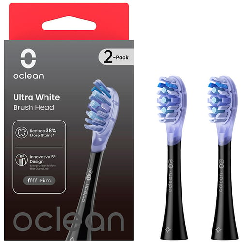 Насадка для щетки Oclean UW02 B02 Ultra White Brush Head Black (2 шт) (6970810553550)