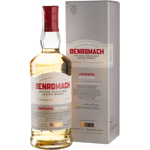 Віскі Benromach Peat Smoke, 0.7л 46%, у подарунковій упаковці (BWT1864)