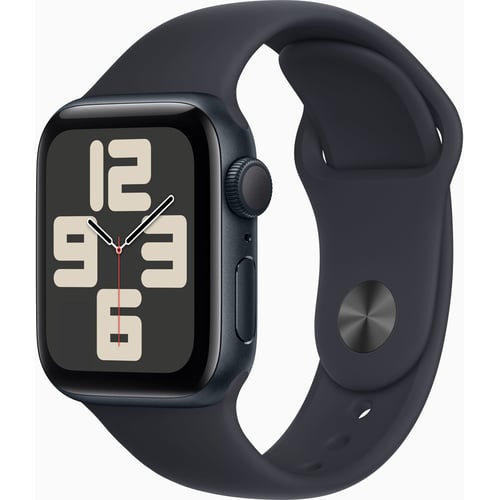 Apple Watch SE 2 2023 40mm GPS Midnight Aluminum Case with Midnight Sport Band - S/M (MR9X3)