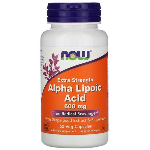 Now Foods Alpha Lipoic Acid, 600 mg, 60 Veg Capsules (NF3046)