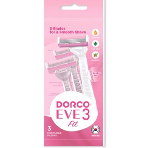 Dorco EVE Женский одноразовый станок 3 лезвия 3 шт.