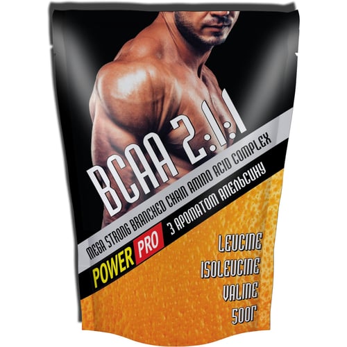 Амінокислота для спорту Power Pro BCAA 2: 1: 1 500 g / 100 servings / Апельсин