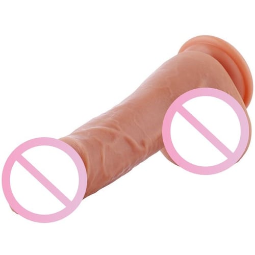 Ультрареалістичний фалоімітатор для секс-машин Hismith 8.3″ 2-layers Silicone Flesh Dildo