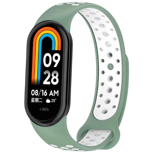 BeCover Vents Style Pine Green White (709420) for Xiaomi Mi Smart Band 8/9