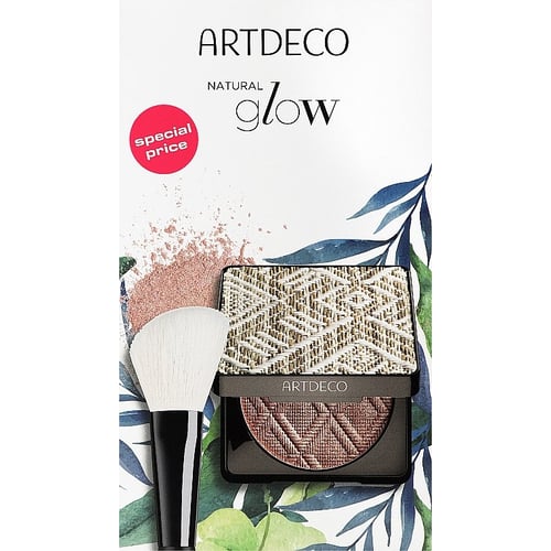 ARTDECO Glow Bronzer & Powder Brush Set Бронзер для обличчя 9 g + пензель