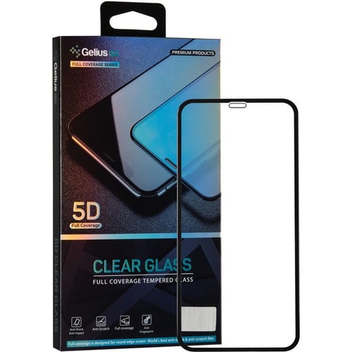 Захисне скло для iPhone Gelius Tempered Glass Pro 5D Black for iPhone 11 Pro/iPhone X/iPhone Xs