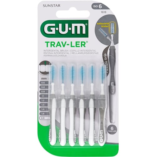 GUM TravLer Зубная щетка для межзубных промежутков 2.0 mm 6 шт