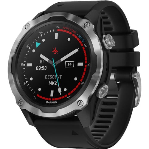 Смарт-годинник Garmin Descent Mk2 Stainless Steel with Black Band (010-02132-00 / 10)