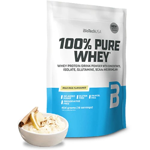 Протеин BioTechUSA 100% Pure Whey 454 g / 16 servings / Rice pudding