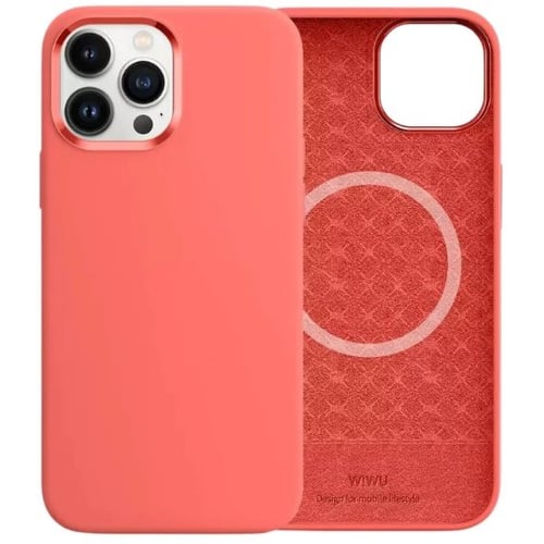 Чохол для iPhone WIWU Silicone Magnetic Case Pink Pomelo для iPhone 13 Pro Max