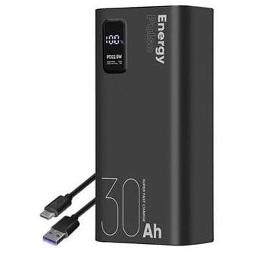 Зовнішній акумулятор OBAL:ME Power Bank 30000mAh EnergyPulse 22.5W Black (OMPWB30K)