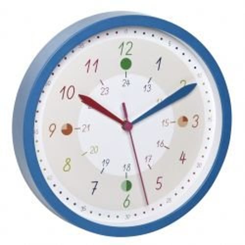 Часы настенные детские TFA TICK & TACK синий d 308x44 мм (6030580690)