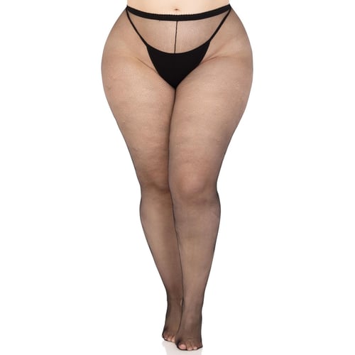 Колготки Leg Avenue Spandex micro net tights Black 1X/2X